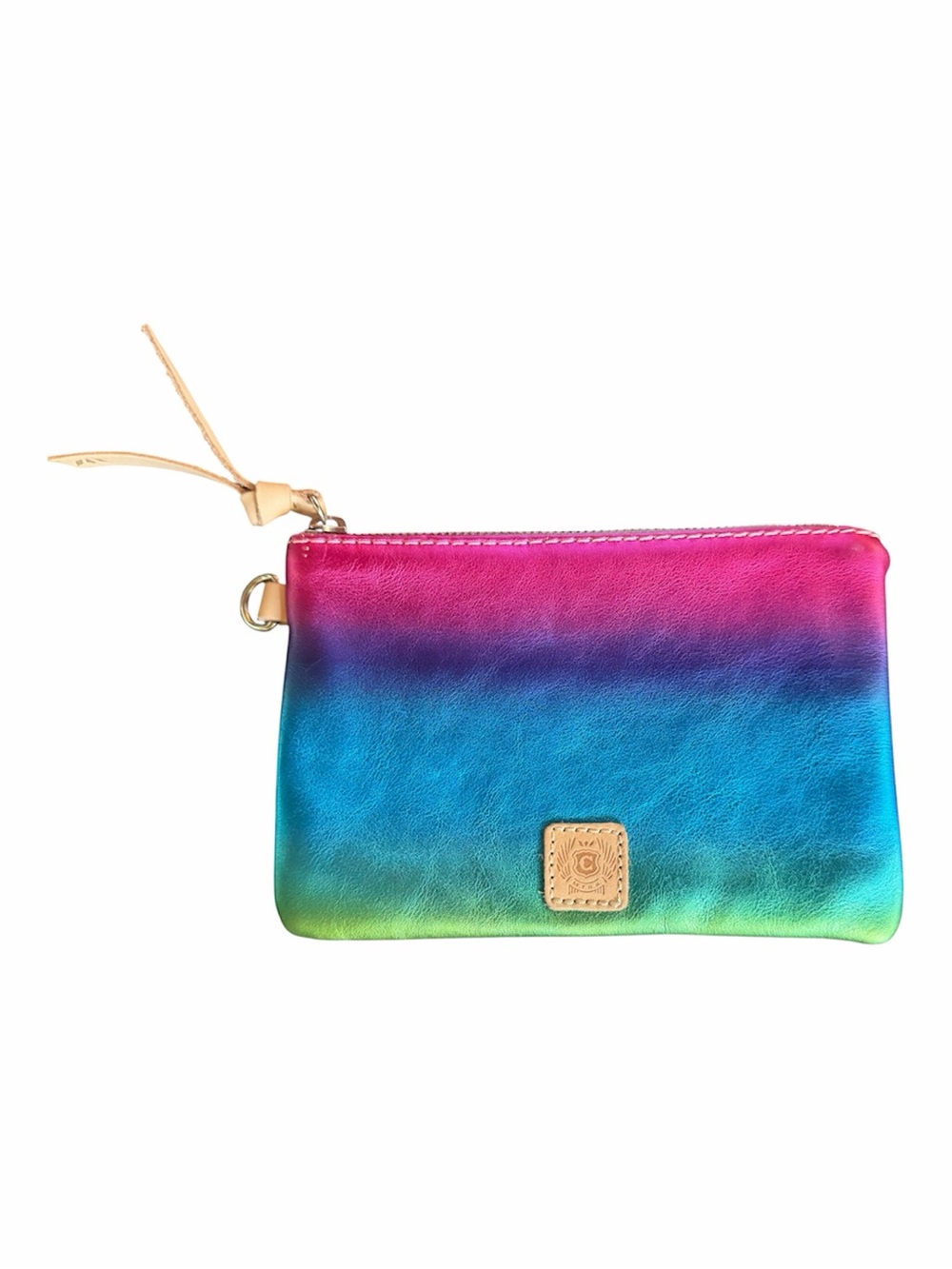 Consuela Anita Combi Rainbow Ombre Leather Wristlet